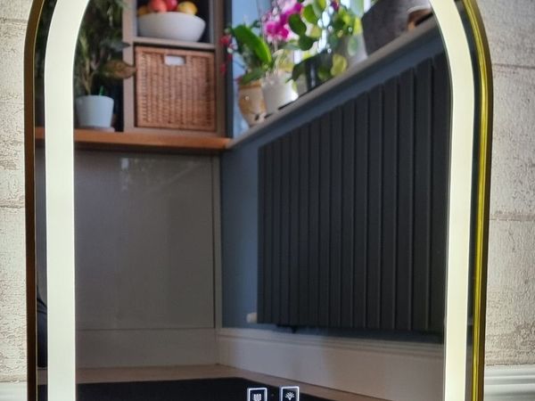 LED Bathroom Mirror Gold Frame Fog Free Demister for sale in Co. Dublin ...