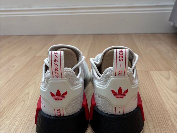 adidas gazelle silver green womens adidas Nmd R1 Cloud White Acid Red (Women's) main image 0