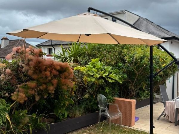 large patio umbrellas ireland KOTO Parasol 200 250cm 300x200 400x300 you can open and shut it with a simple twist of a crank garden umbrella | 24 All