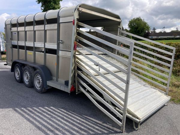 23 Ifor Williams Sheep Deck Trailer 14ft Tri Axle - Main image