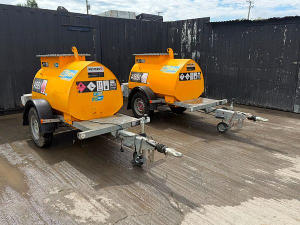 Western towable 500L diesel fuel bowser - Main image