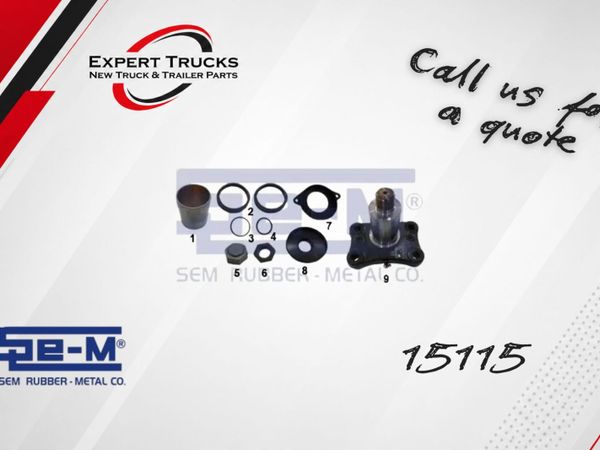 SCANIA STEERING DROP ARM BUSH KIT C/W PIN STUB (SE - Main image