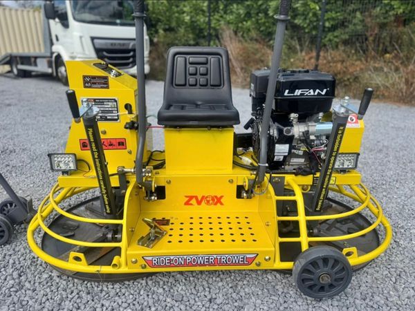ZVOX RIDE-ON POWER TROWEL – TWIN ROTOR - Main image