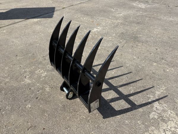 Excavator Rake for 1 - 2 Ton Digger - Main image