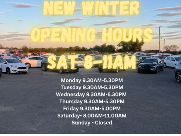 NEW WINTER OPENING HOURS - Main image