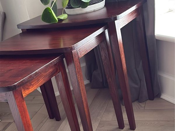 Vintage Mid-Century Nest of 3 Tables - Main image