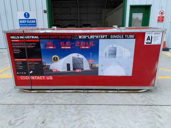 BID ONLINE NOW - 85FT X 30FT STORAGE DOME FOR AUCT - Main image