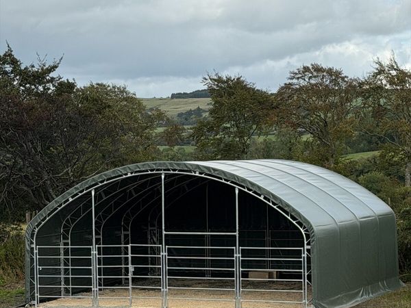 10m x 10m Animal Livestock Shelter double trussed - Main image