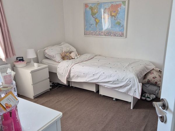 Single bed, SLÄKT Bed frame with slatted bed base, - Main image