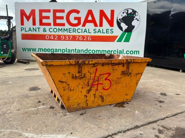 5 yds chain lift builders rubble skip bin...43v - Main image
