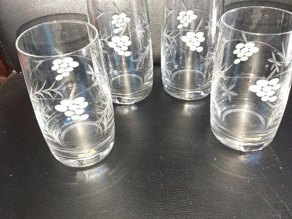 Duiske Irish Handcut glass highball tumbler x 4 - Main image
