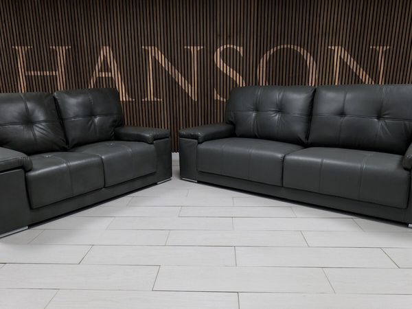 Hanson Leather Fullback Sofa - Main image