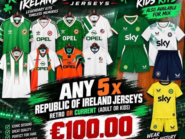 Republic Of Ireland Jerseys - Main image