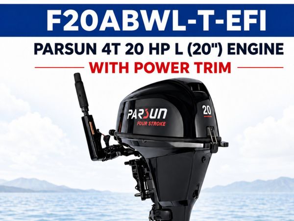 20 HP L (20") BLACK ENGINE WITH POWER TRIM TILT - Main image