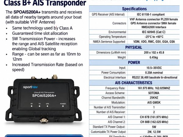 Class B+ AIS Transponder - Main image