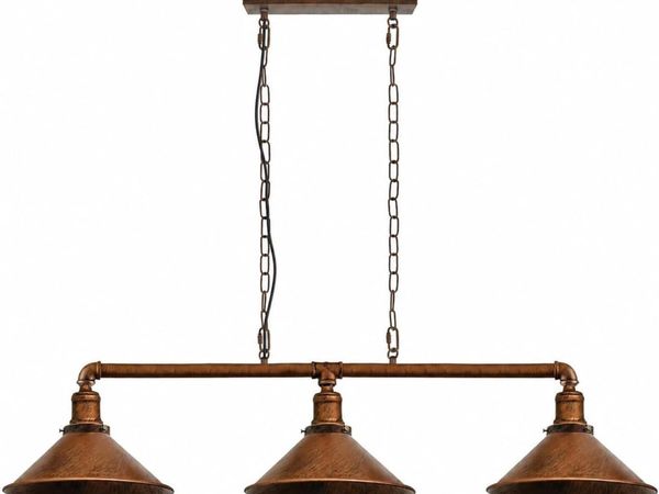 3-Way Vintage Retro Steampunk Pipe Light Bar - Main image
