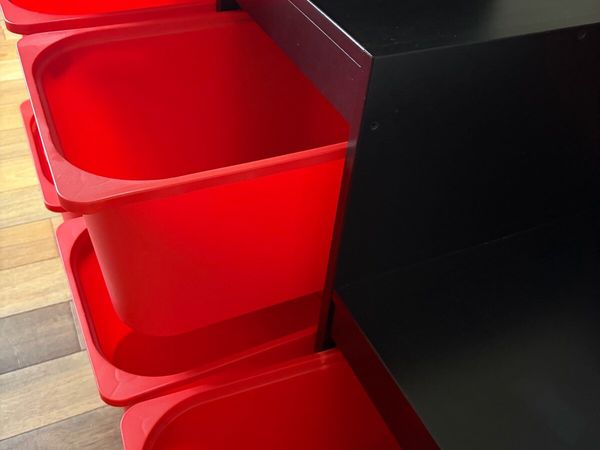123 Large Kids Toy Storage Unit – 6 Bins - Main image