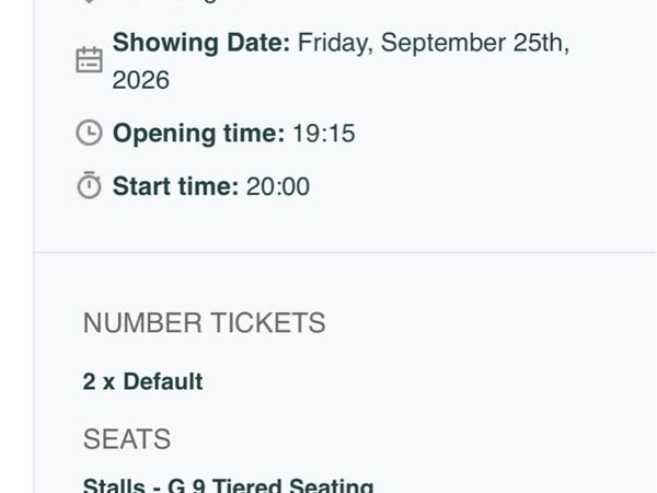 Coronas tickets Ennis - Main image