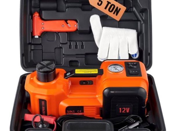Electric Hydraulic Car Floor Jack 5 Ton 12V Built- - Main image