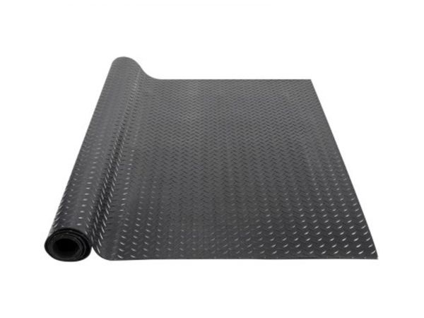 Diamond-Plate Rubber Flooring Roll, 3 mm x 4 ft x - Main image