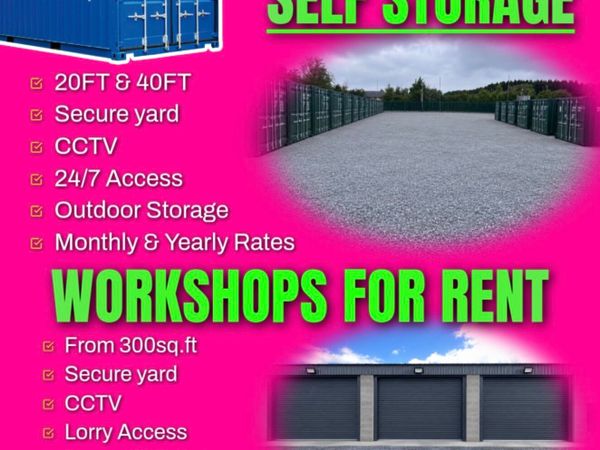 Workshops & Storage for rent - N72 Business Park - Main image