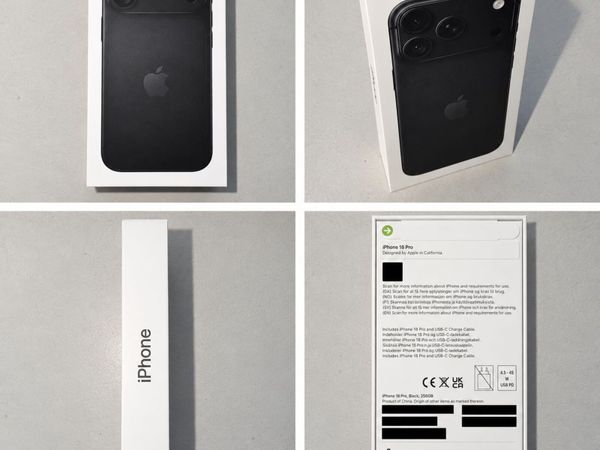Apple iPhone 18 Pro 256GB Black - Brand New Sealed - Main image