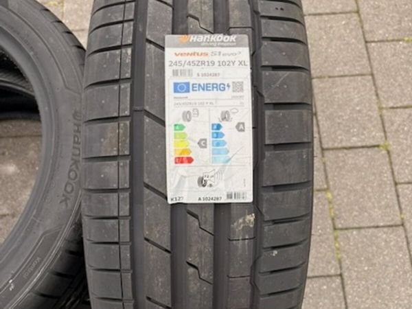 3x Brand New Hankook Tyres 245/45/R19 - Main image