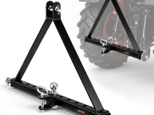 3 Point Trailer Hitch with Trailer Ball, 3 Pt Quic - Main image