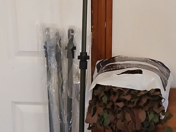Shooting camo hide with poles and bag - Main image