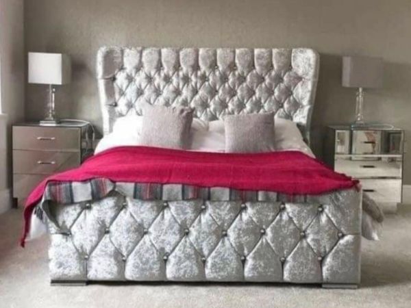 Brand new wingback beds and mattress - Main image
