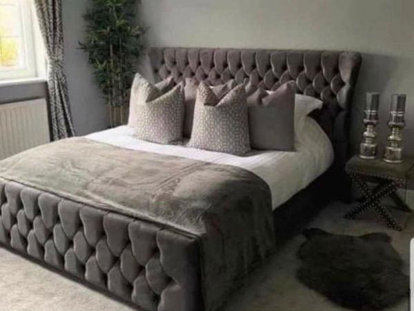 All new wingback beds with mattress now in stock - Main image