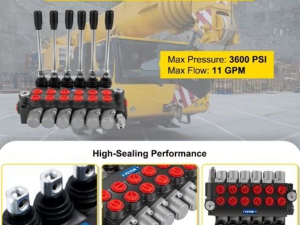 Hydraulic Directional Control Valve, 6 Spool - Main image