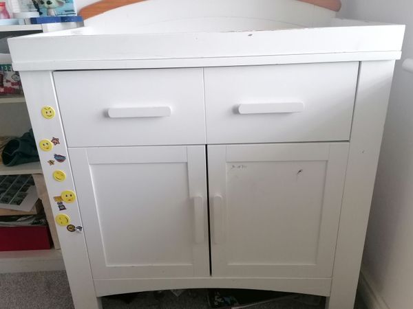 Cosatto Hogarth Baby changing unit in white & Oak - Main image