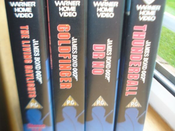 VINTAGE JAMES BOND 007 VHS TAPES 4. - Main image