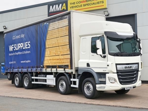 2024 DAF CF450 8X2 CURTAINSIDER AND TERBERG MOUNTY - Main image