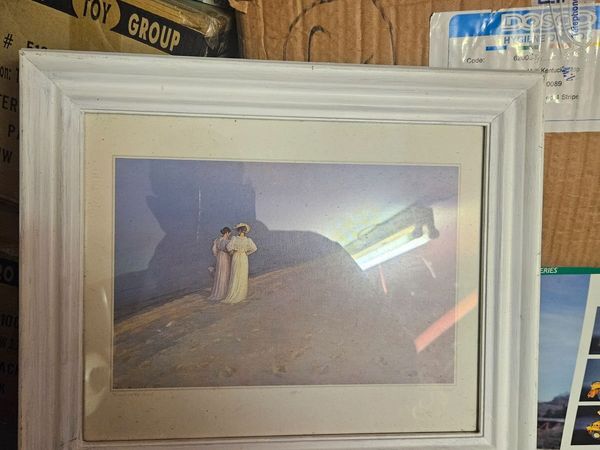 Victorian Looking Picture Print Beach Stroll - Main image