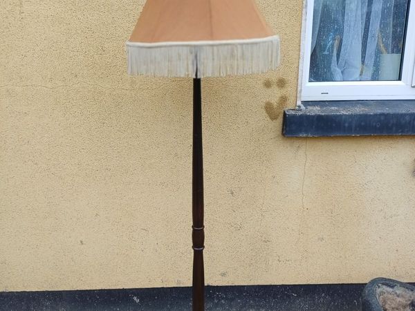 Vintage Mahogany Floor Lamp - Main image