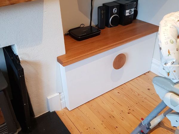 Solid oak alcove shelves - Main image