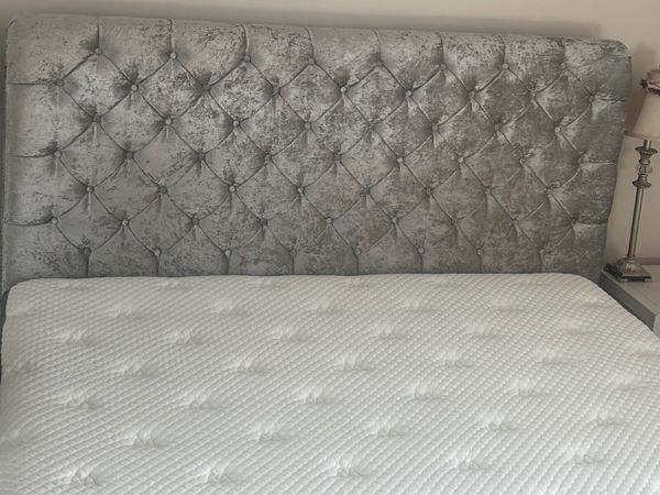 Super king bed  crushed velvet - Main image