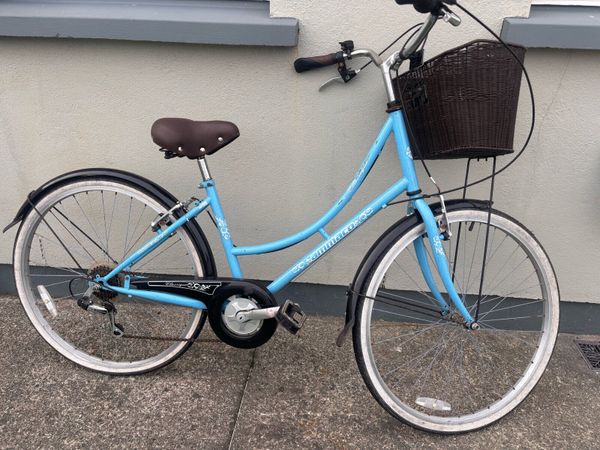 Vintage Style ladies blue bicycle - Main image