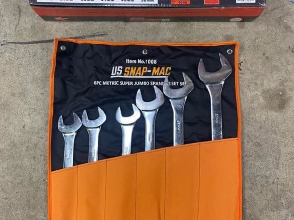 Brand New Snap-Mac 6 Pc Jumbo Spanner Set - Main image