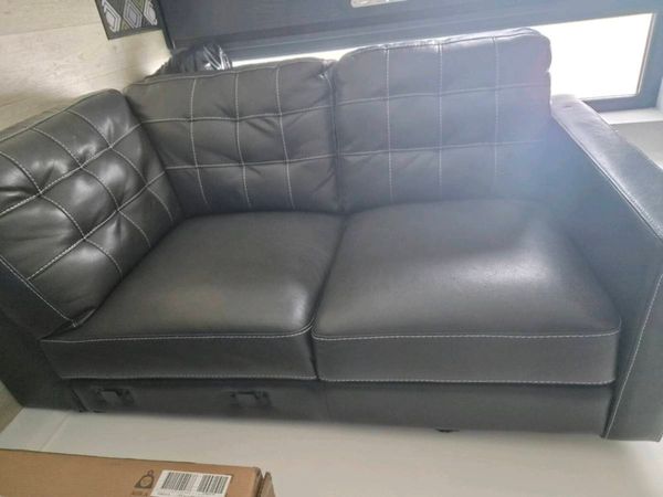 L shaped brown corner couch - Main image