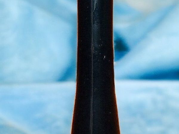 Vintage 20” Tall Teal Art Glass Bud Vase-Harrods - Main image