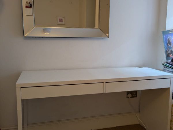 MICKE
Desk, white, 142x50 cm - Main image