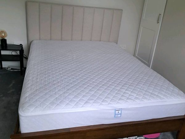 King size bed and mattress - Main image