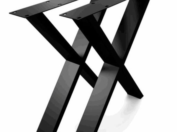 Metal Table Legs Type X Loft Style 86/80 cm Set 2 - Main image