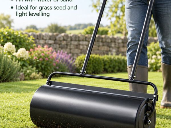 61 Litre Lawn Roller for Grass Seed and Garden Soi - Main image