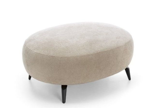 Verona Luxury Oval Pouffe Large Boucle 100x80 - Main image