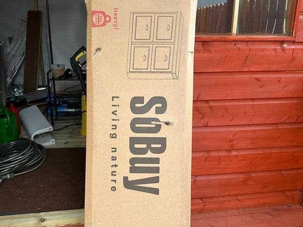 SoBuy Shoe Cabinet FSR79-B, Blue – New & Boxed, Ne - Main image
