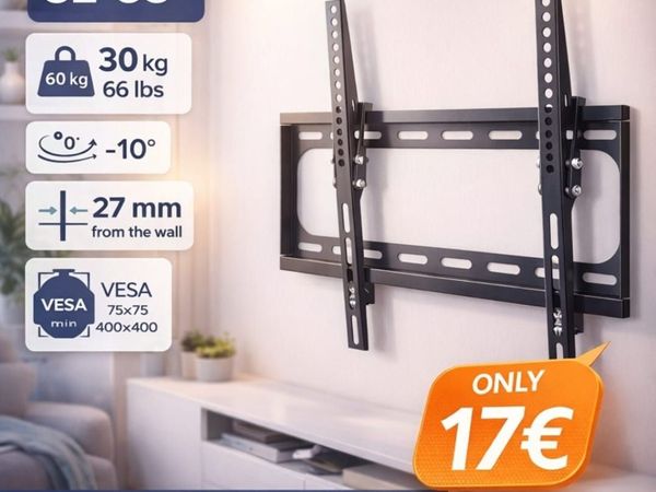 TV Wall Mount Bracket Flat Tilt 32-55" - Main image